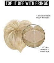 Top It Off With Fringe Hairpiece by Hairdo | Synthetic Hair Topper (Mono Crown)
