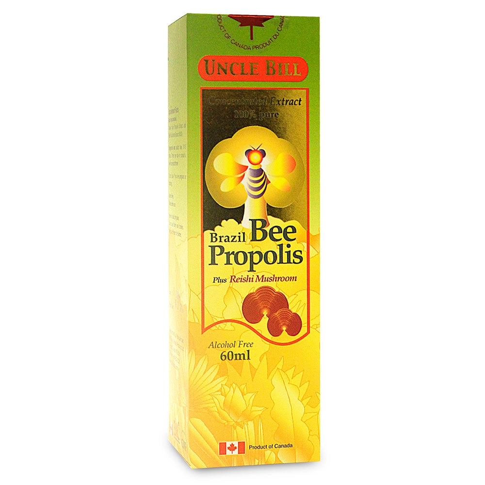 UNCLE BILL® Brazil Bee Propolis with Reishi (Alcohol Free)